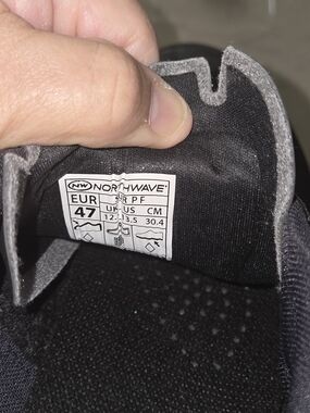 Northwave Men's Black Cycling Shoes - Black Rebel 3